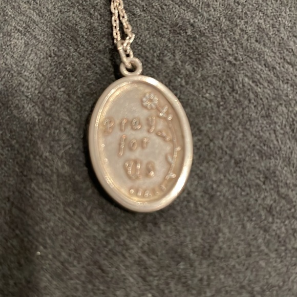 Religious “pray for us” pendant from Italy - Picture 2 of 3